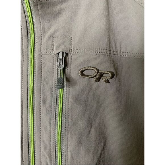 Outdoor Research half zip nylon jacket gray men's size XL - Picture 3 of 6